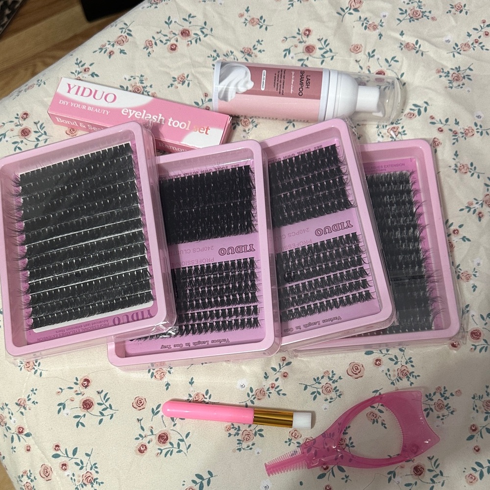 Pink Eyelash Extension Kit
